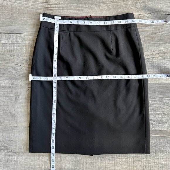 J. Crew Original Fit Black Wool Blend Pencil Skirt (size 0) - Picture 11 of 15
